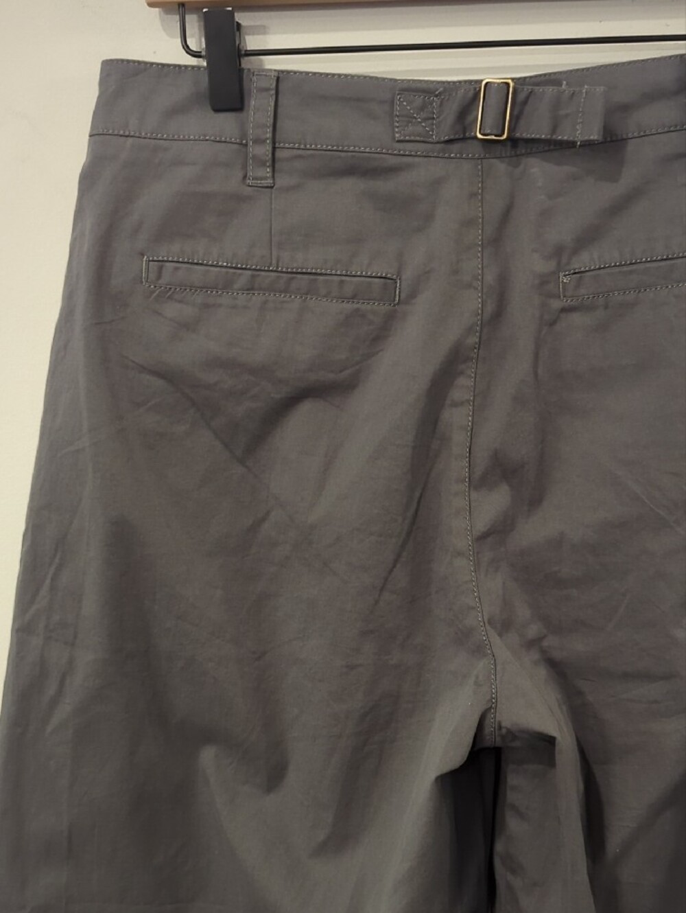 Pact Boulevard Brushed Twill Wide Leg Trouser Storm Gray size Large - Picture 6 of 13